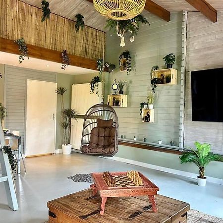 Jungle Style Lodge With Jacuzzi ,Sauna And Garden Near Amsterdam Vijfhuizen Kültér fotó